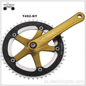 Roda dentada de liga de bicicleta de engrenagem fixa e pedaleiro